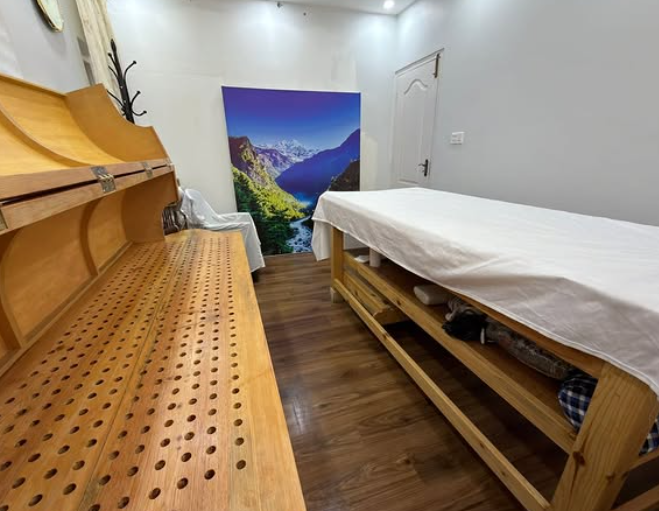 Shirodhara treatment room